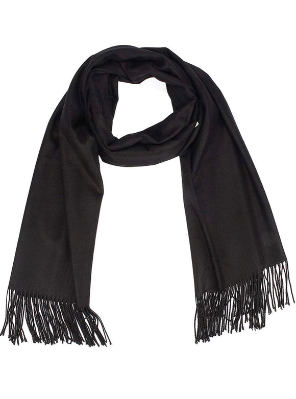 Cashmere blend Scarf - Black
