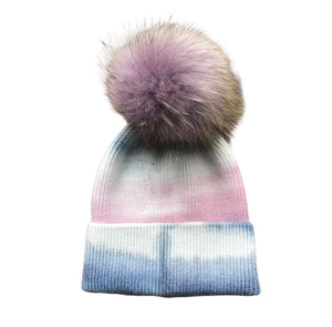 Tie-dye Beanie Hat Purple