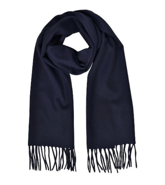 Cashmere blend Scarf - Navy