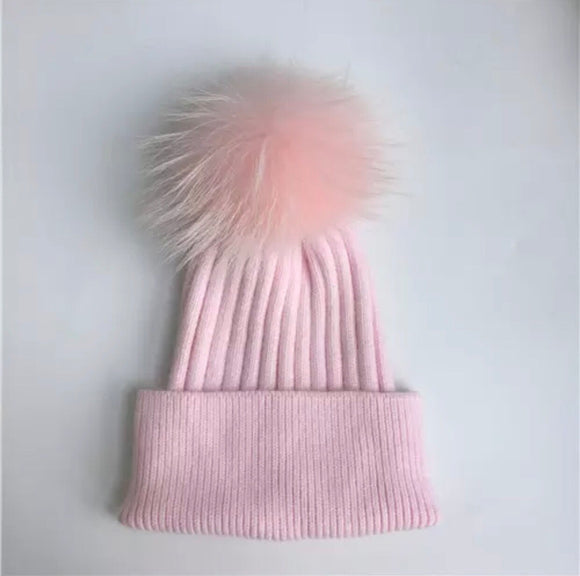 Adult Powder Pink Benie